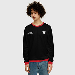 Свитшот мужской C логотипом Boris Brejcha, цвет: 3D-красный — фото 2