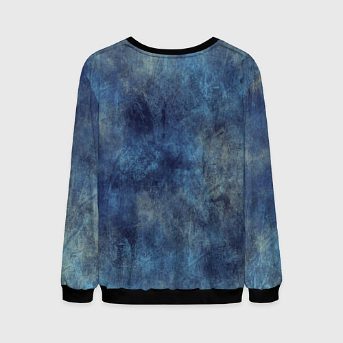 Мужской свитшот Мандала-цветок / 3D-Черный – фото 2