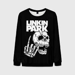 Свитшот мужской Linkin Park Череп, цвет: 3D-черный