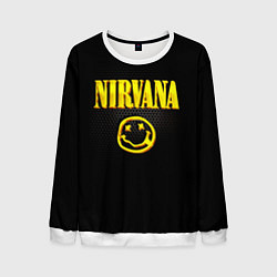 Свитшот мужской NIRVANA соты, цвет: 3D-белый