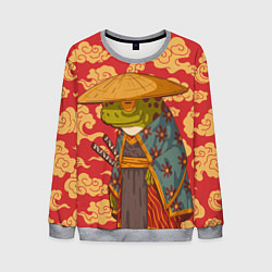 Мужской свитшот Старая самурайская лягуха
