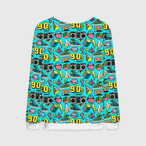 Мужской свитшот THE NINETIES / 3D-Белый – фото 2