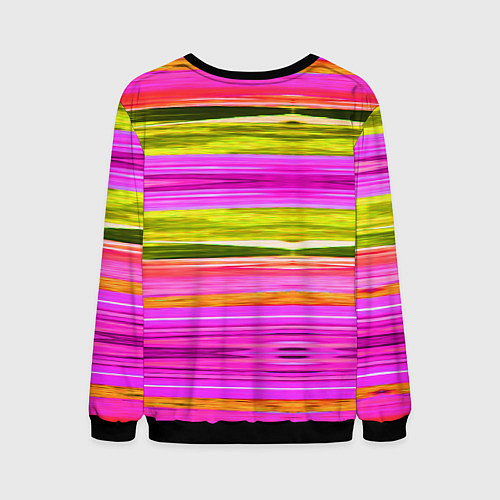 Мужской свитшот Game time Абстрактный полосатый узор / 3D-Черный – фото 2