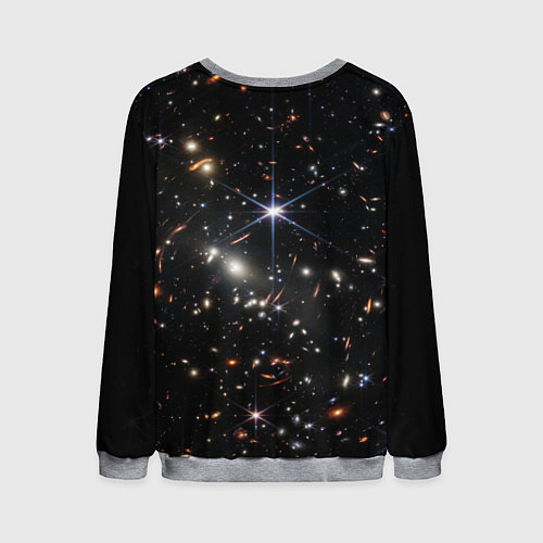 Мужской свитшот Новое изображение ранней вселенной от Джеймса Уэбб / 3D-Меланж – фото 2