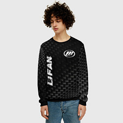 Свитшот мужской Lifan Карбоновый фон, цвет: 3D-черный — фото 2