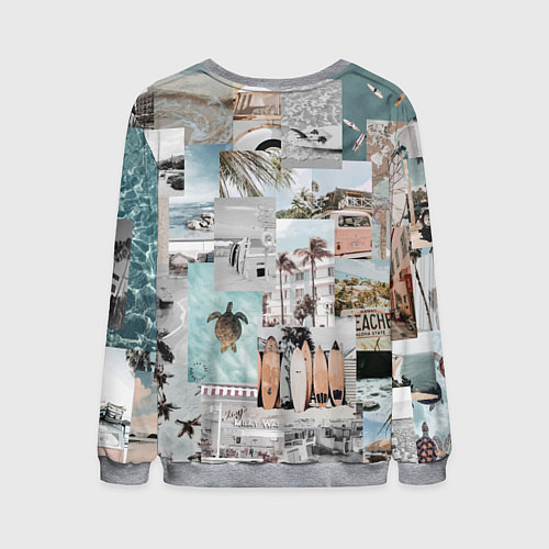 Мужской свитшот Aloha surfing / 3D-Меланж – фото 2