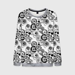 Свитшот мужской Black and white sport pattern, цвет: 3D-меланж