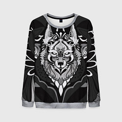 Мужской свитшот Черно-белый волк