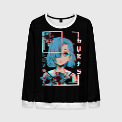 Мужской свитшот Love Anime Girl Flowers