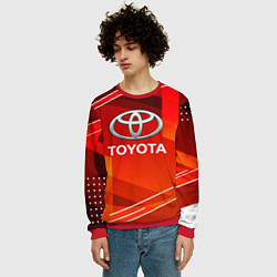 Свитшот мужской Toyota Abstraction Sport, цвет: 3D-красный — фото 2