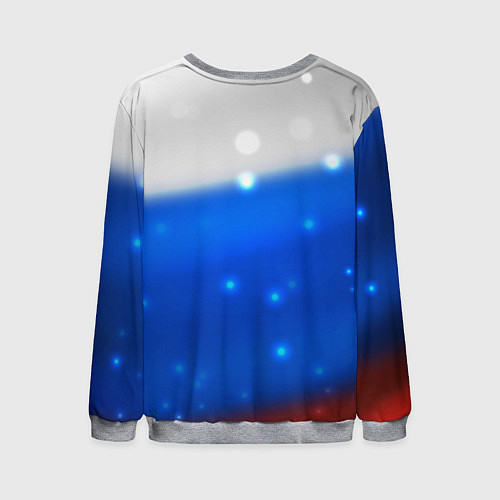 Мужской свитшот Герб России Blue / 3D-Меланж – фото 2