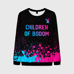 Мужской свитшот Children of Bodom - neon gradient: символ сверху