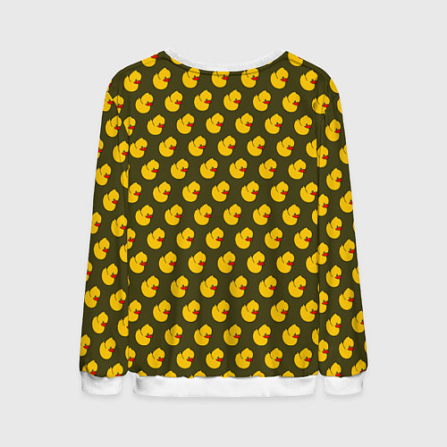 Мужской свитшот Ути Коричнево-зелёный / 3D-Белый – фото 2