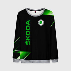 Свитшот мужской Skoda Sport Абстракция, цвет: 3D-меланж