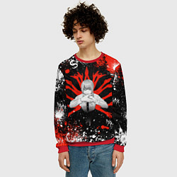Свитшот мужской Макима : Человек-бензопила, цвет: 3D-красный — фото 2