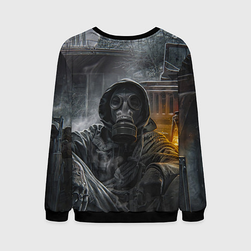 Мужской свитшот STALKER На Привале В Припяти / 3D-Черный – фото 2