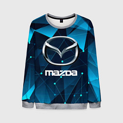 Свитшот мужской Mazda - абстракция, цвет: 3D-меланж