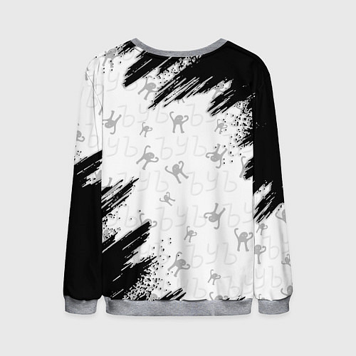 Мужской свитшот Кот ъуъ Лёха / 3D-Меланж – фото 2