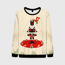 Свитшот мужской Cult of the lamb art, цвет: 3D-черный