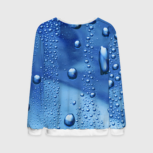 Мужской свитшот Subaru - капли / 3D-Белый – фото 2
