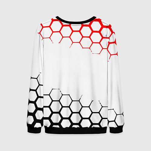 Мужской свитшот Mitsubishi - логотип / 3D-Черный – фото 2