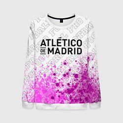 Свитшот мужской Atletico Madrid pro football: символ сверху, цвет: 3D-белый