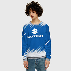 Свитшот мужской Suzuki - sport, цвет: 3D-меланж — фото 2