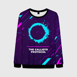 Свитшот мужской Символ The Callisto Protocol в неоновых цветах на, цвет: 3D-черный