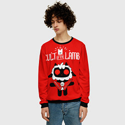 Свитшот мужской Cult of the Lamb ягненок, цвет: 3D-черный — фото 2