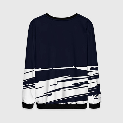 Мужской свитшот Hollow knight - краска / 3D-Черный – фото 2