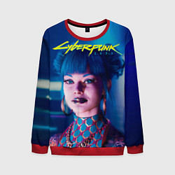 Свитшот мужской Чери - киберпанк, цвет: 3D-красный