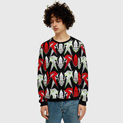 Свитшот мужской Ичиго пустой из аниме блич, цвет: 3D-черный — фото 2