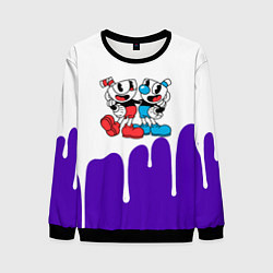 Мужской свитшот Cuphead потёки