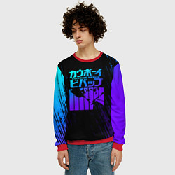 Свитшот мужской Ковбой Бибоп неон, цвет: 3D-красный — фото 2