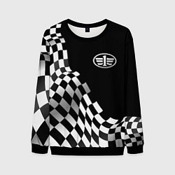 Свитшот мужской FAW racing flag, цвет: 3D-черный