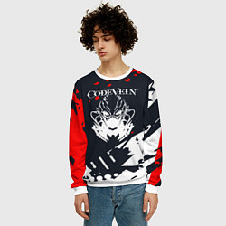 Свитшот мужской Code vein Краска, цвет: 3D-белый — фото 2
