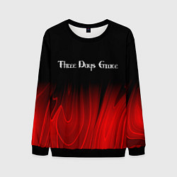 Свитшот мужской Three Days Grace red plasma, цвет: 3D-черный
