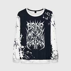 Свитшот мужской Bring Me the Horizon краска, цвет: 3D-белый