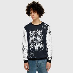 Свитшот мужской Bring Me the Horizon краска, цвет: 3D-черный — фото 2