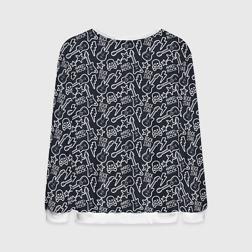 Мужской свитшот Звезда рока / 3D-Белый – фото 2