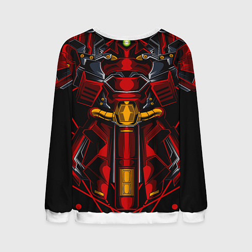 Мужской свитшот Костюм железного красного робота / 3D-Белый – фото 2
