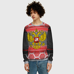 Свитшот мужской Россия будущего, цвет: 3D-меланж — фото 2