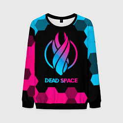 Мужской свитшот Dead Space - neon gradient