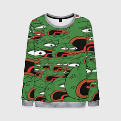 Свитшот мужской Пепе лягушка, цвет: 3D-меланж