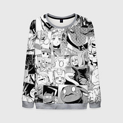Свитшот мужской Да я паук и что с того pattern, цвет: 3D-меланж