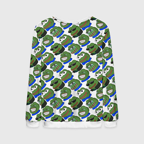 Мужской свитшот Эмоции Пепе / 3D-Белый – фото 2