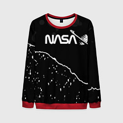 Свитшот мужской Nasa - кометы, цвет: 3D-красный