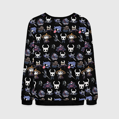 Мужской свитшот Hollow Knight characters / 3D-Черный – фото 2