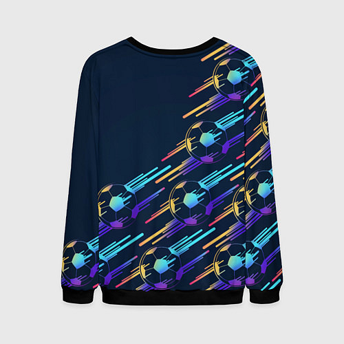 Мужской свитшот PSG градиентные мячи / 3D-Черный – фото 2
