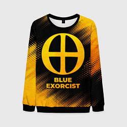 Мужской свитшот Blue Exorcist - gold gradient